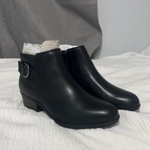 collection by clarks black ankle boots